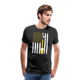 American Flag Beer Men's Premium T-Shirt - black