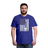 American Flag Beer Men's Premium T-Shirt - royal blue