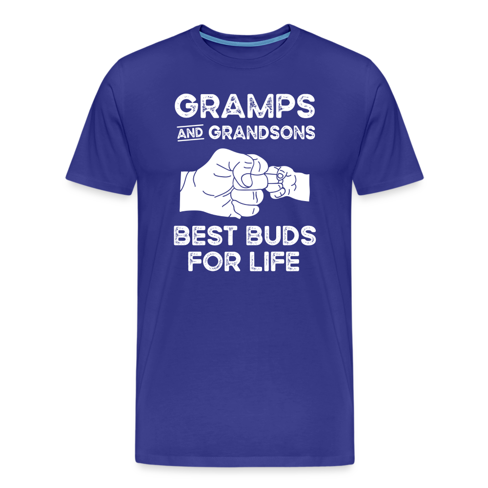 Gramps and Grandsons Best Buds for Life Men's Premium T-Shirt - royal blue