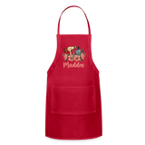 Maddox Hair Stylist Adjustable Apron - red