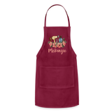 McKenzie Stylist Adjustable Apron - burgundy