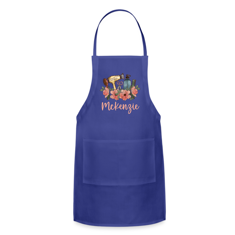 McKenzie Stylist Adjustable Apron - royal blue