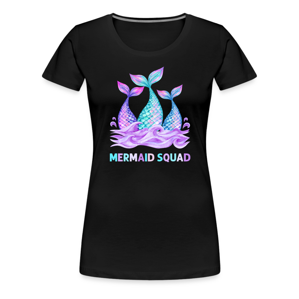 Mermaid Squad Women’s Premium T-Shirt - black