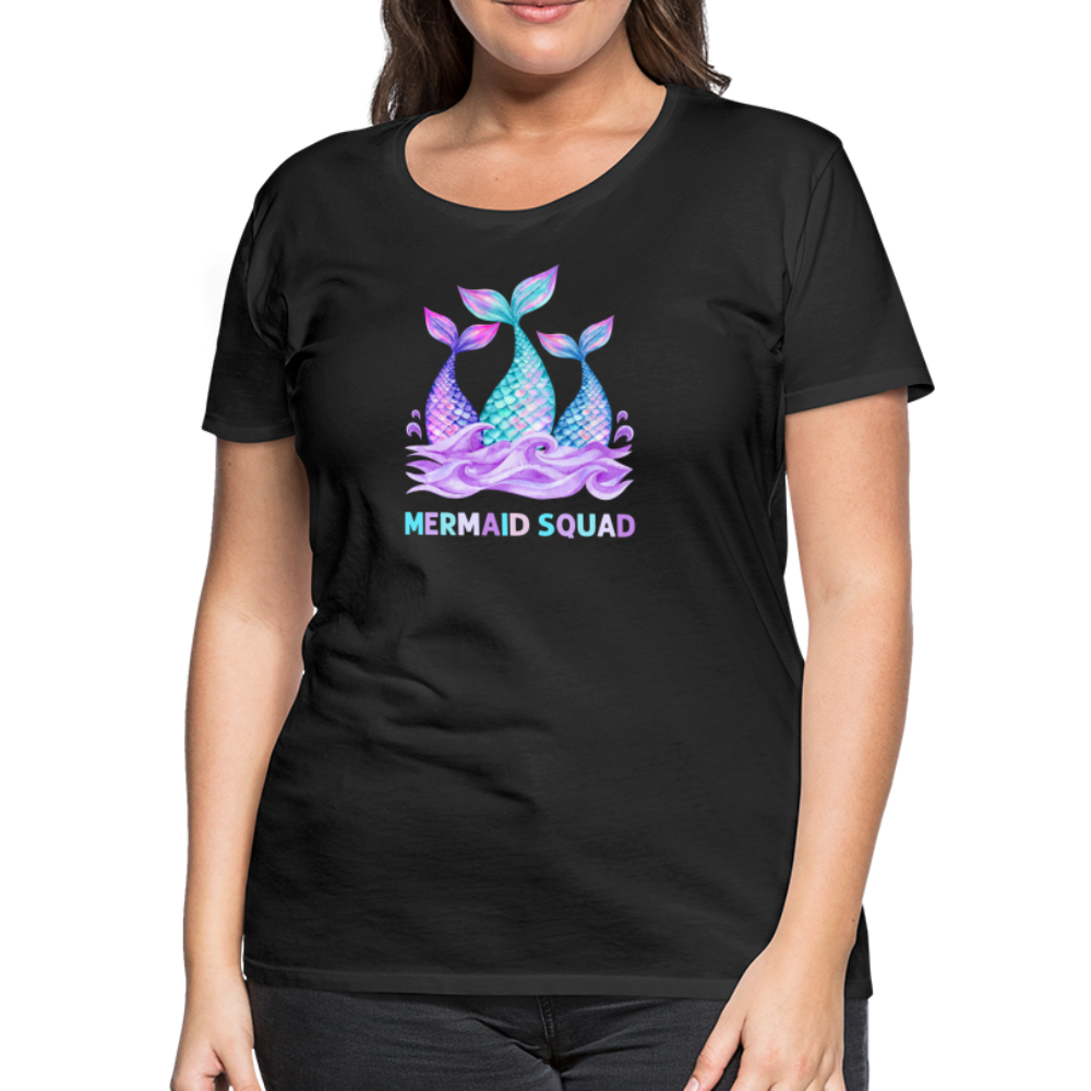 Mermaid Squad Women’s Premium T-Shirt - black