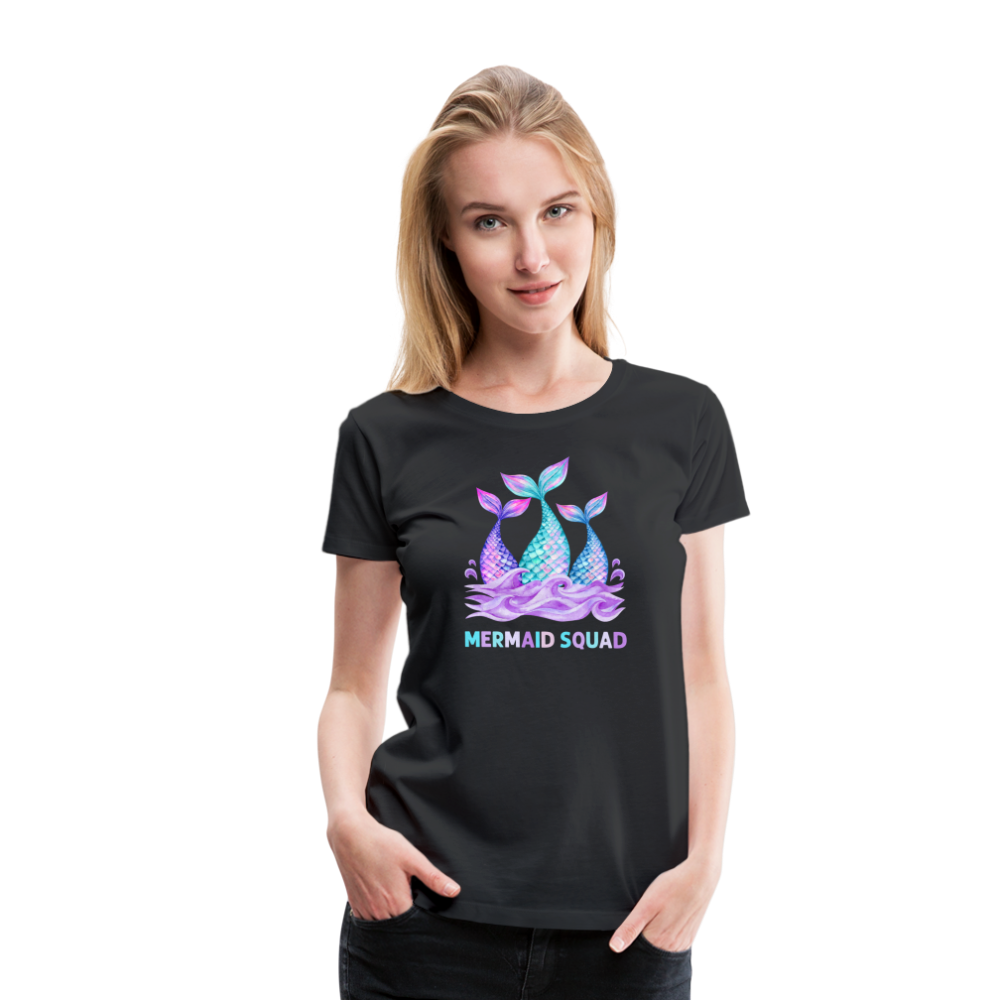 Mermaid Squad Women’s Premium T-Shirt - black
