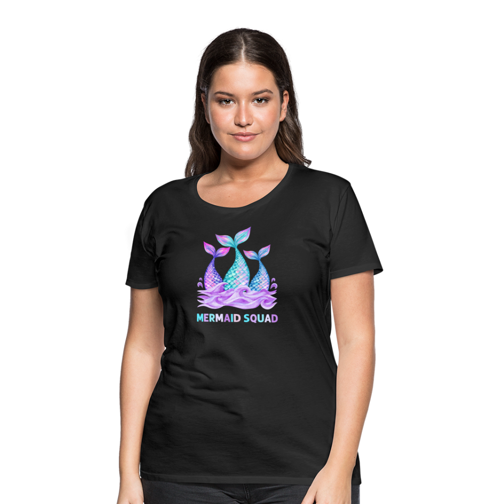 Mermaid Squad Women’s Premium T-Shirt - black