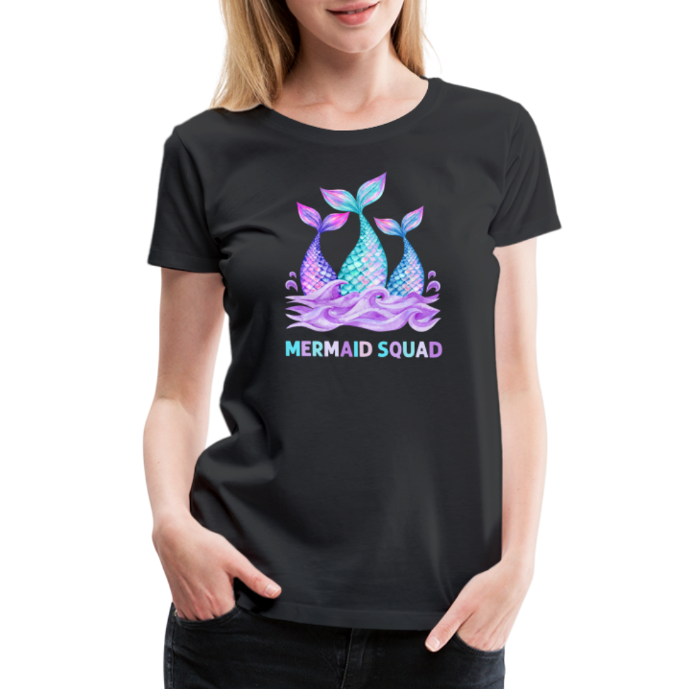 Mermaid Squad Women’s Premium T-Shirt - black