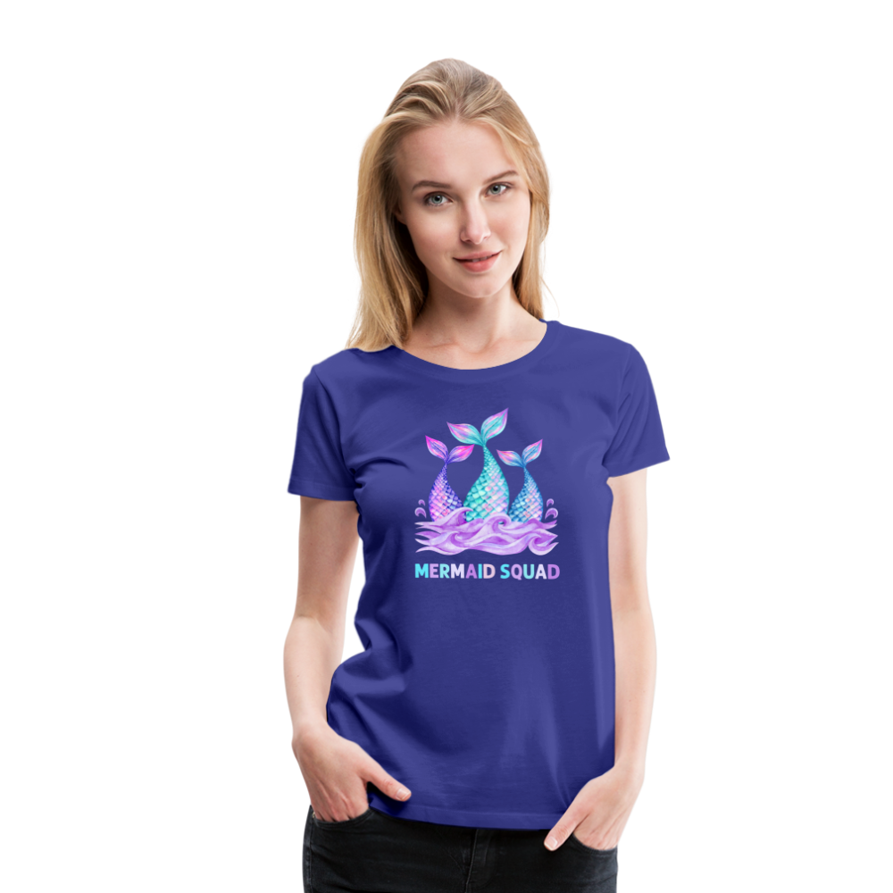 Mermaid Squad Women’s Premium T-Shirt - royal blue