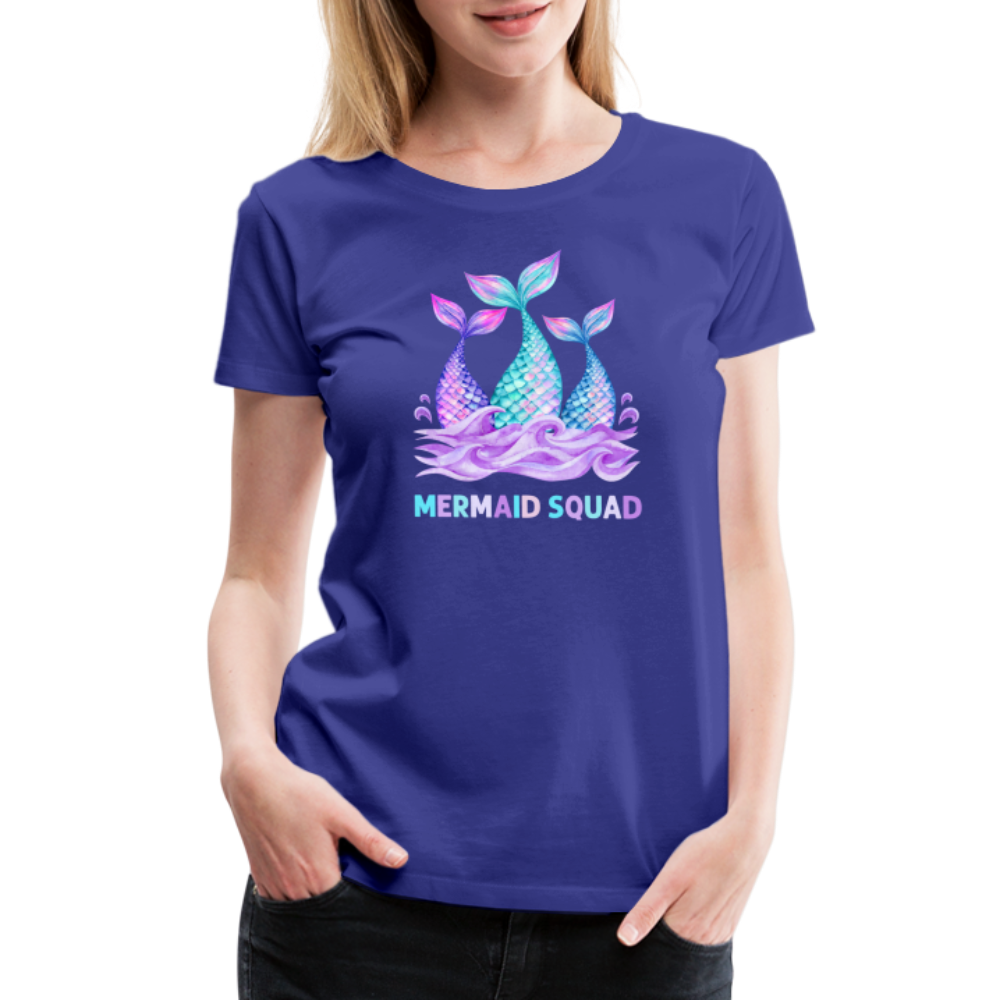 Mermaid Squad Women’s Premium T-Shirt - royal blue
