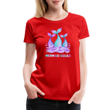 Mermaid Squad Women’s Premium T-Shirt - red