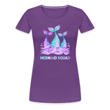 Mermaid Squad Women’s Premium T-Shirt - purple