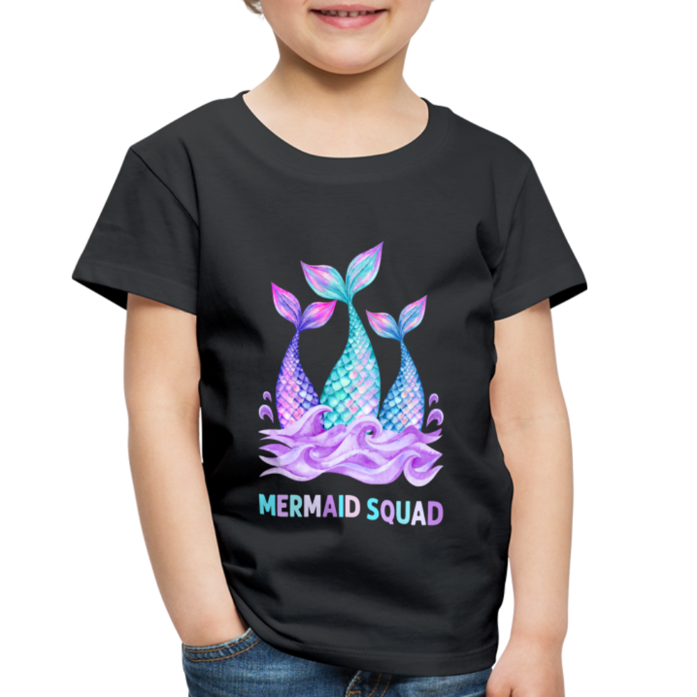 Mermaid Squad Toddler Premium T-Shirt - black