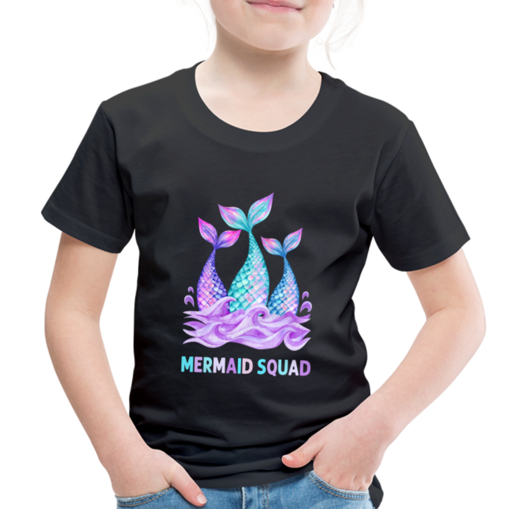Mermaid Squad Toddler Premium T-Shirt - black