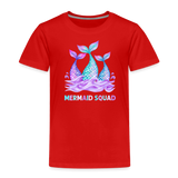 Mermaid Squad Toddler Premium T-Shirt - red