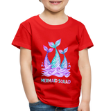 Mermaid Squad Toddler Premium T-Shirt - red
