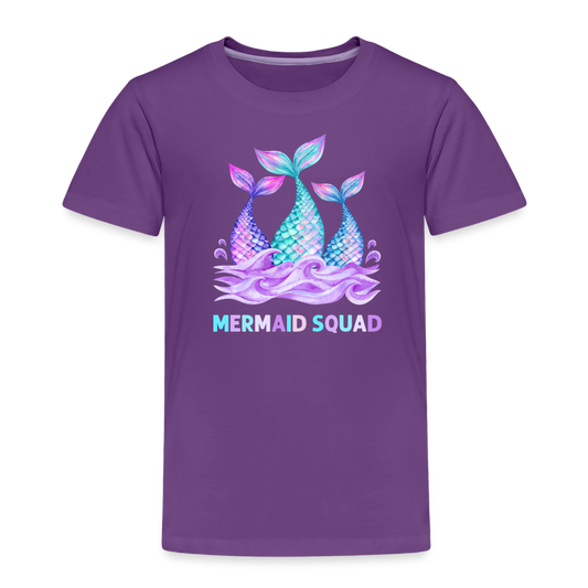 Mermaid Squad Toddler Premium T-Shirt - purple