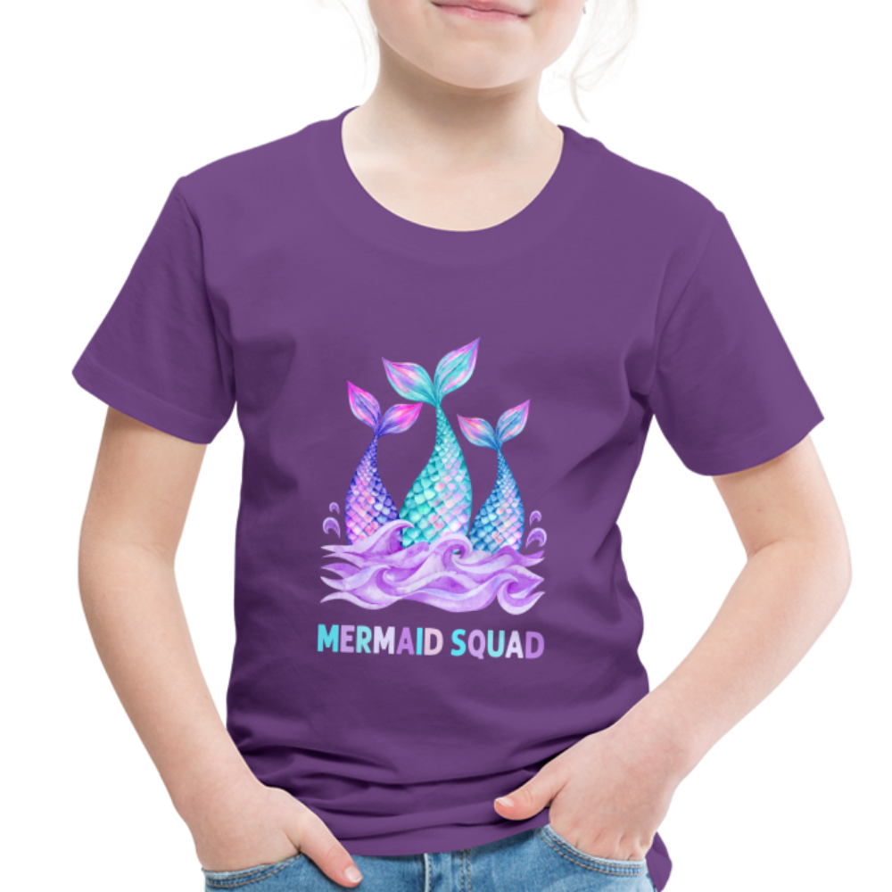 Mermaid Squad Toddler Premium T-Shirt - purple
