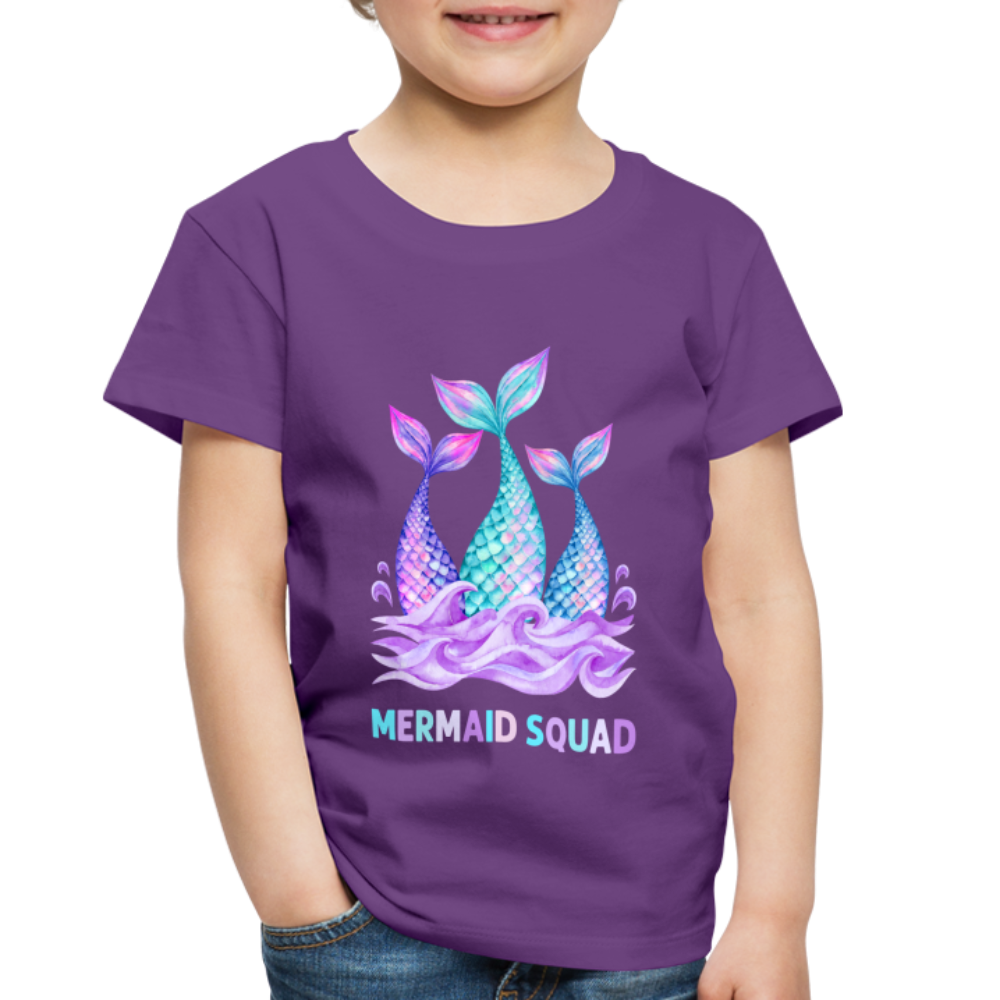 Mermaid Squad Toddler Premium T-Shirt - purple