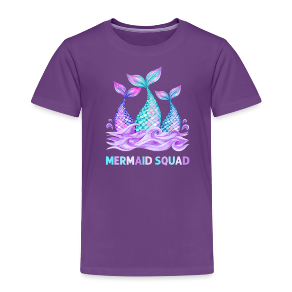 Mermaid Squad Toddler Premium T-Shirt - purple