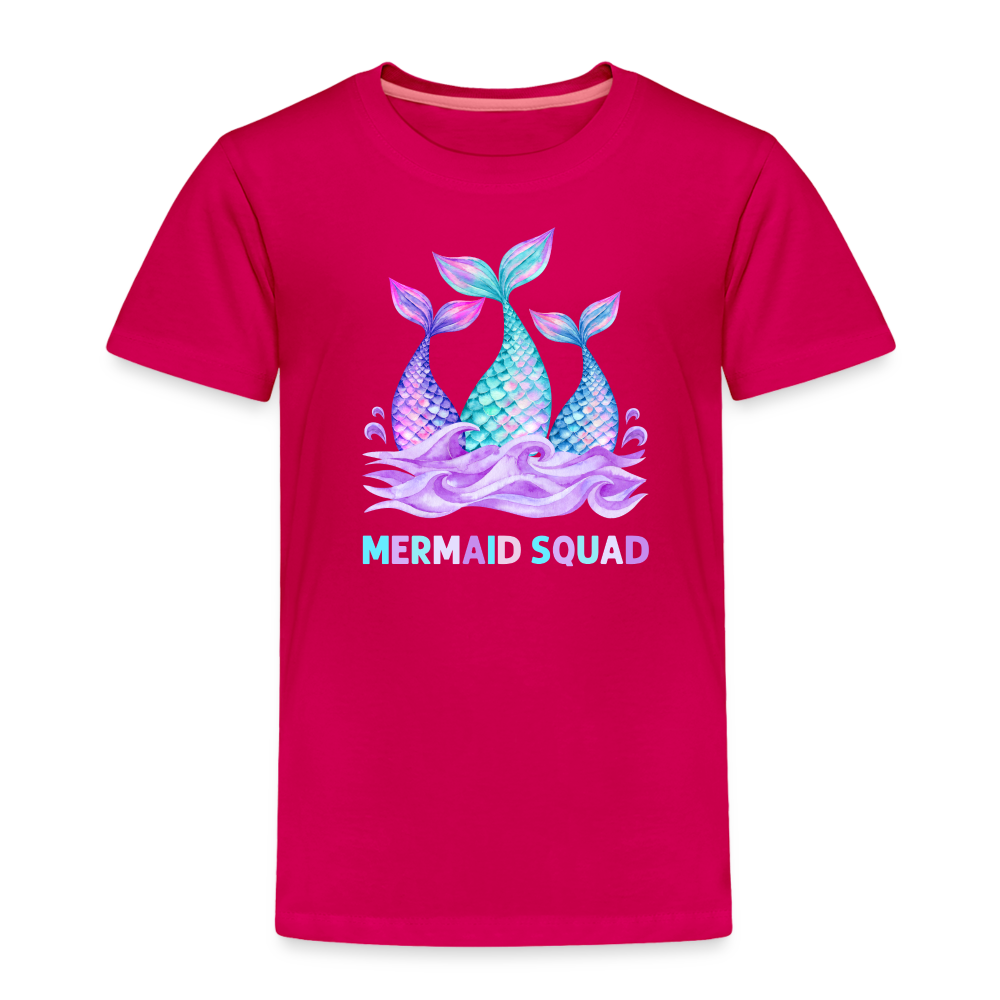 Mermaid Squad Toddler Premium T-Shirt - dark pink