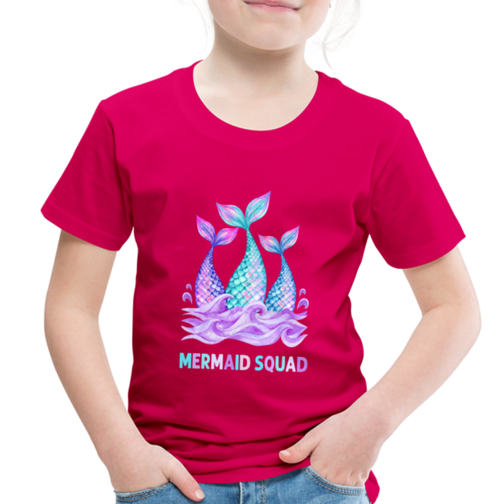 Mermaid Squad Toddler Premium T-Shirt - dark pink