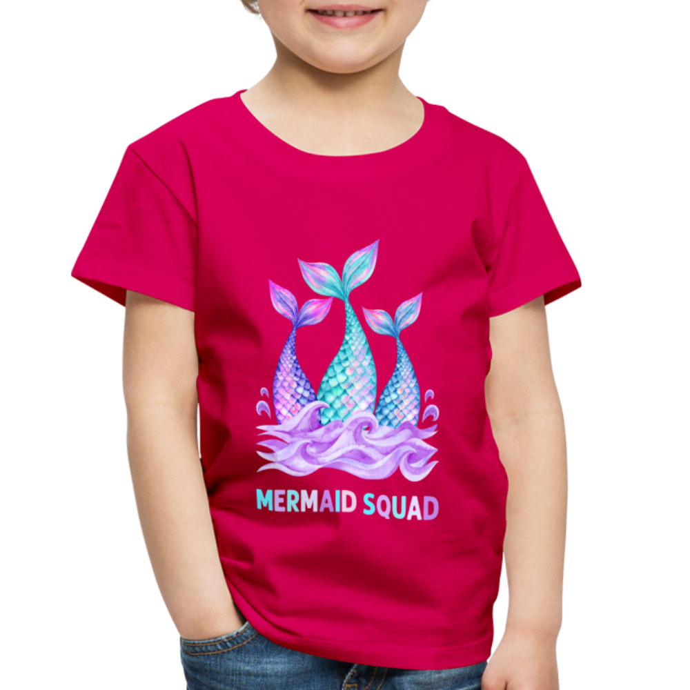 Mermaid Squad Toddler Premium T-Shirt - dark pink