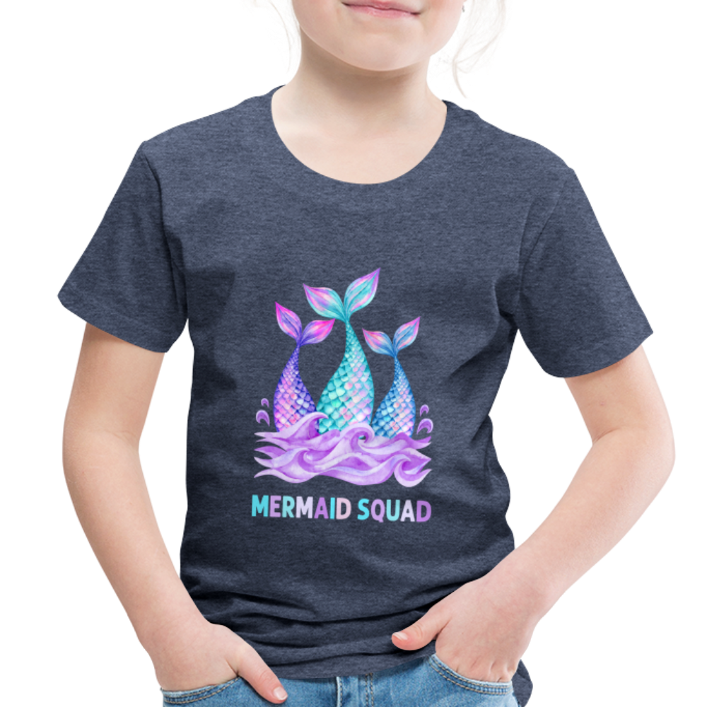 Mermaid Squad Toddler Premium T-Shirt - heather blue