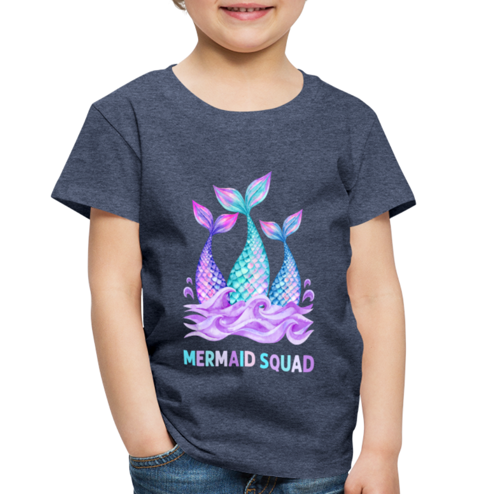 Mermaid Squad Toddler Premium T-Shirt - heather blue
