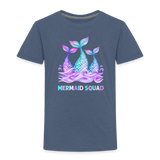 Mermaid Squad Toddler Premium T-Shirt - heather blue