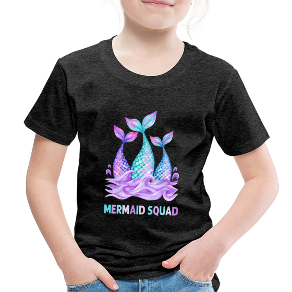 Mermaid Squad Toddler Premium T-Shirt - charcoal grey