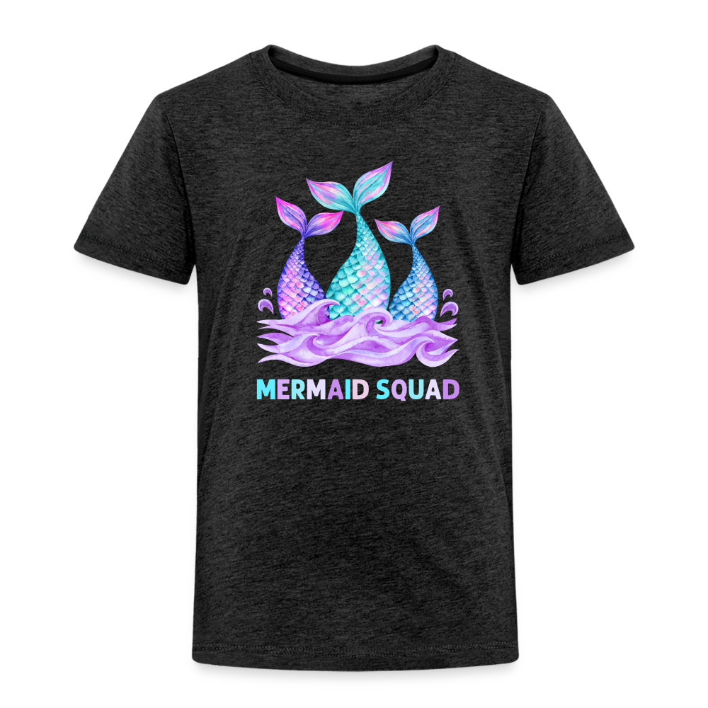 Mermaid Squad Toddler Premium T-Shirt - charcoal grey