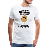 This Is My Human Costume I'm Really a Potato Men's Premium T-Shirt - white