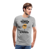 This Is My Human Costume I'm Really a Potato Men's Premium T-Shirt - heather gray