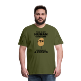 This Is My Human Costume I'm Really a Potato Men's Premium T-Shirt - olive green