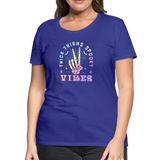 Thick Thighs Spooky Vibes Pastel Goth Women’s Premium T-Shirt - royal blue