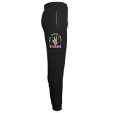 Thick Thighs Spooky Vibes Pastel Goth Unisex Joggers - black/asphalt