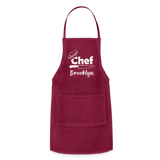 Chef Brooklyn Adjustable Apron - burgundy