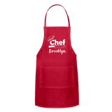 Chef Brooklyn Adjustable Apron - red