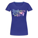 Hairdressers Bring Color to the World Women’s Premium T-Shirt - royal blue