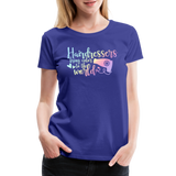 Hairdressers Bring Color to the World Women’s Premium T-Shirt - royal blue