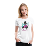 Salty Witch Mermaid Women’s Premium T-Shirt - white
