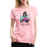 Salty Witch Mermaid Women’s Premium T-Shirt - pink