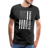 Promoted to Daddy American Flag Men's Premium T-Shirt - black