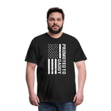 Promoted to Daddy American Flag Men's Premium T-Shirt - black