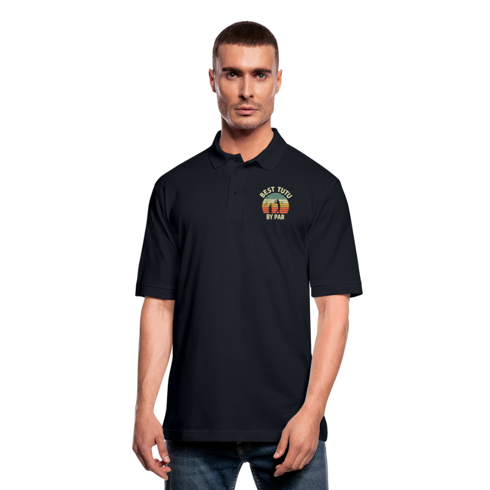 Best Tutu By Par Men's Pique Polo Shirt - midnight navy