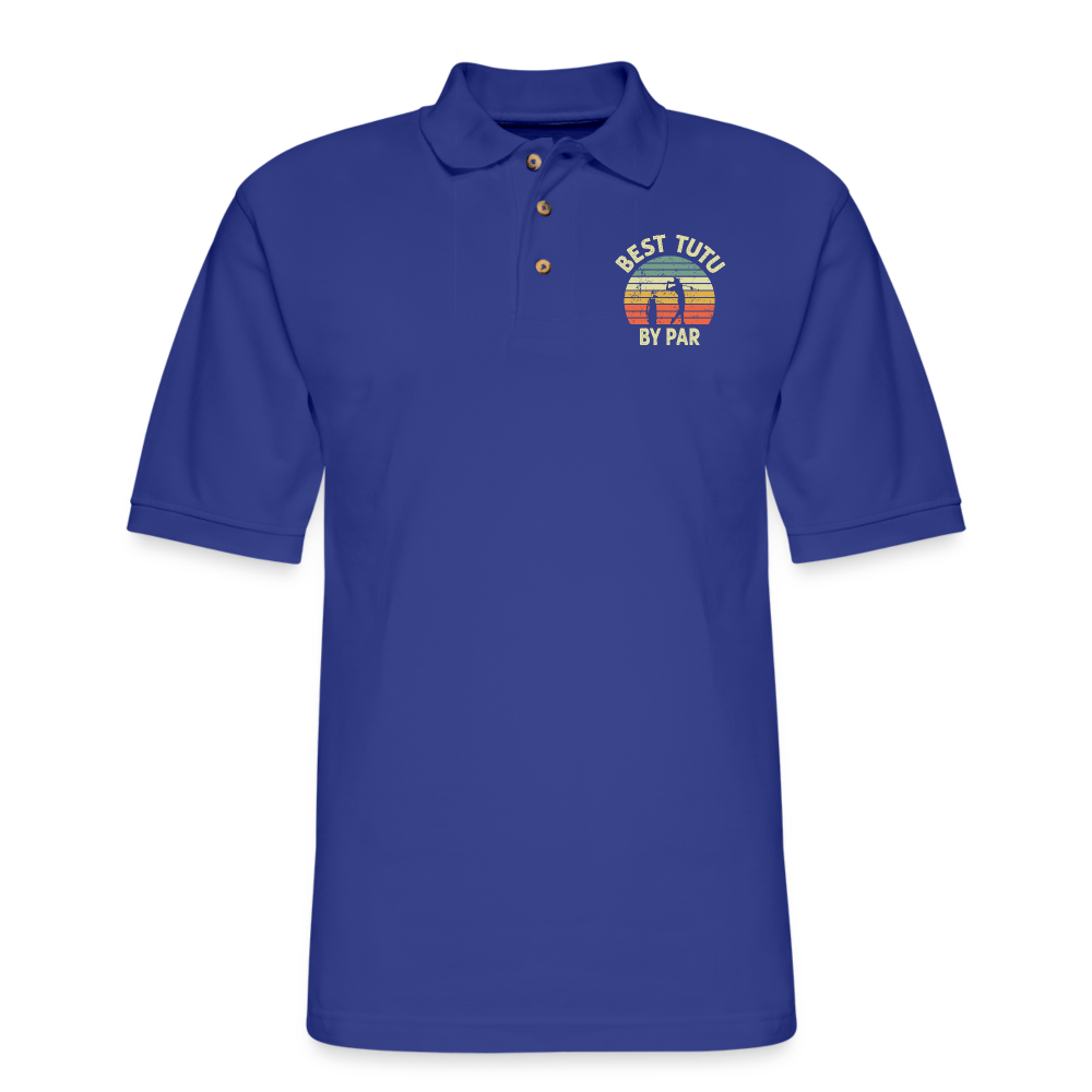 Best Tutu By Par Men's Pique Polo Shirt - royal blue