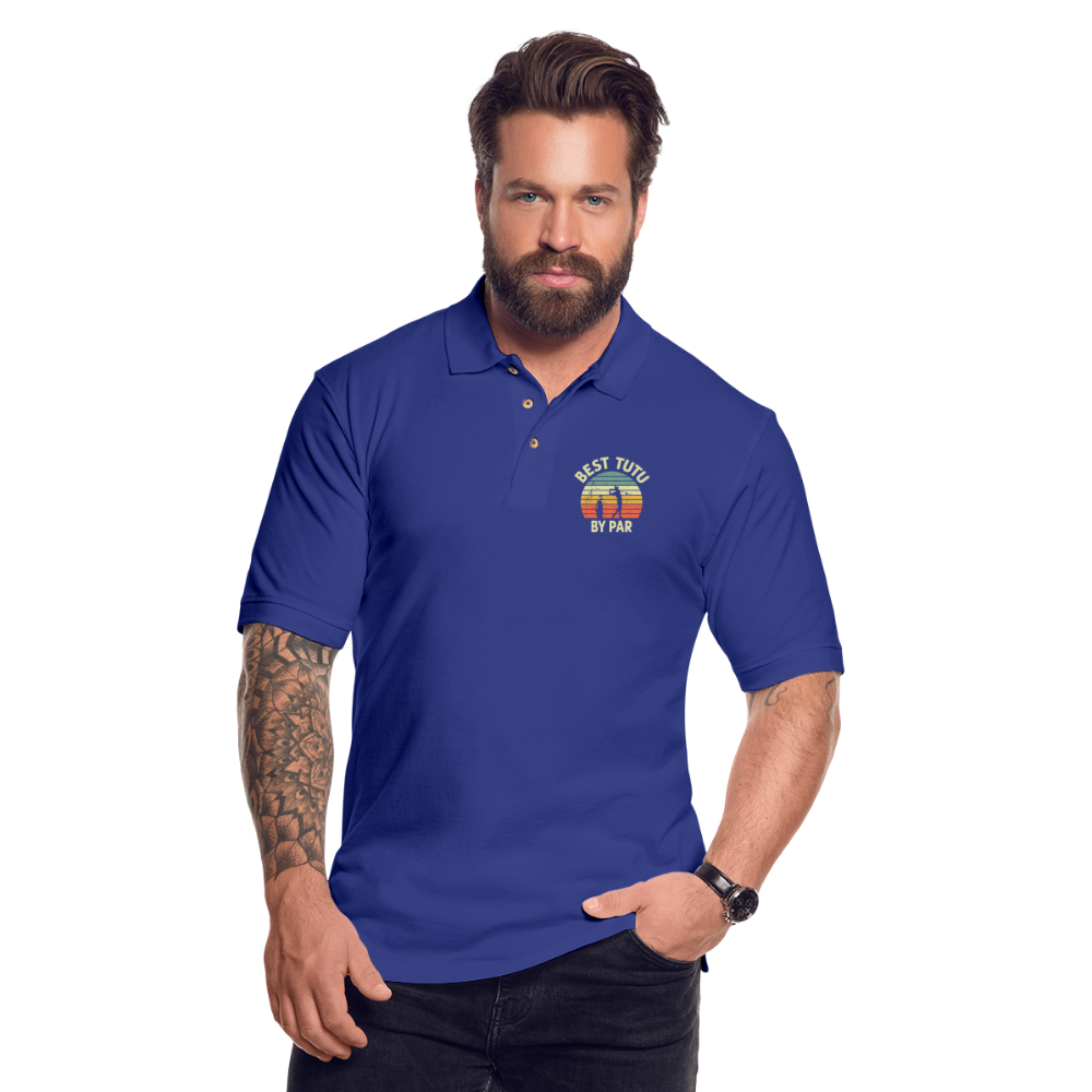 Best Tutu By Par Men's Pique Polo Shirt - royal blue