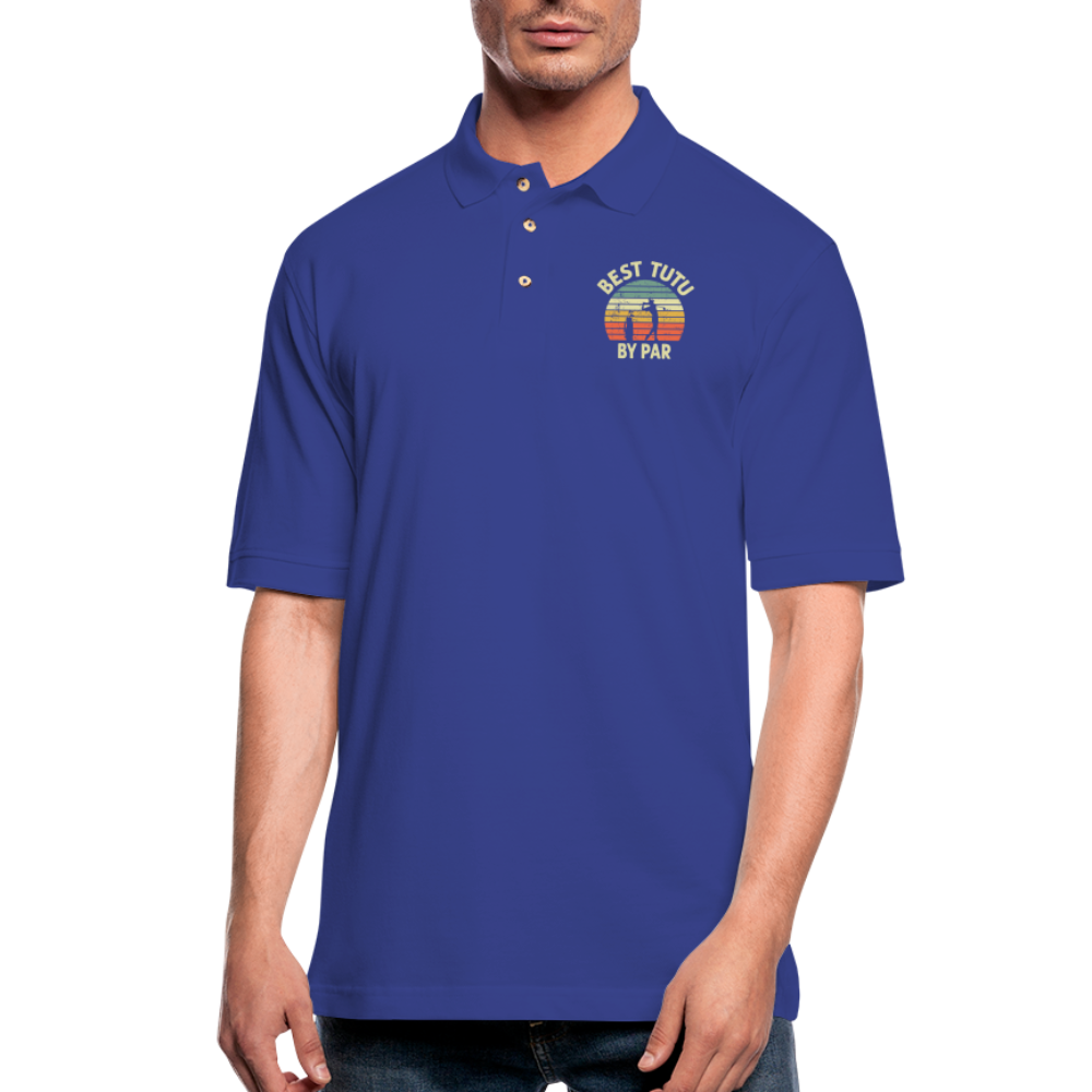Best Tutu By Par Men's Pique Polo Shirt - royal blue