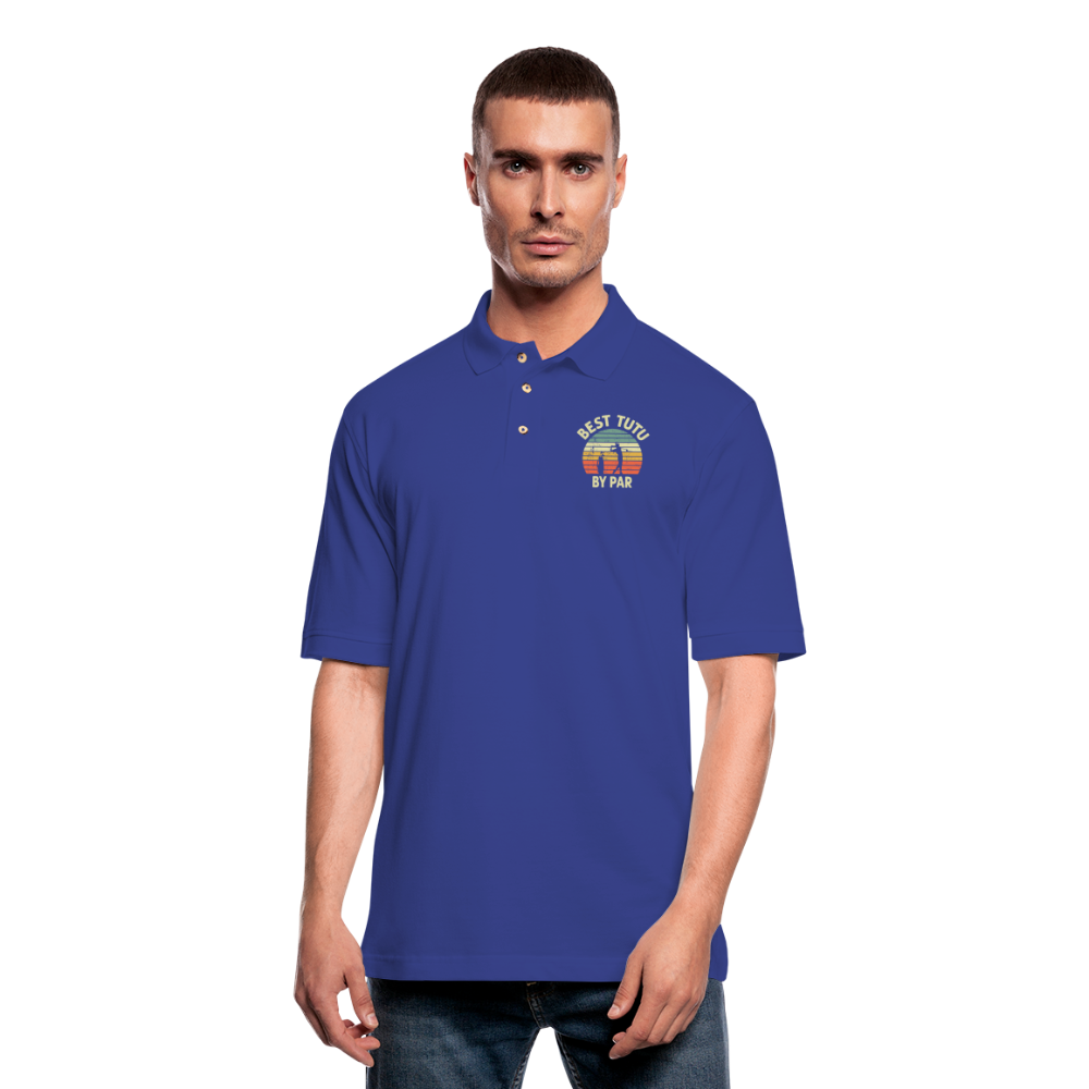 Best Tutu By Par Men's Pique Polo Shirt - royal blue