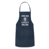Stand Back Lawrence Is Grilling Adjustable Apron - navy